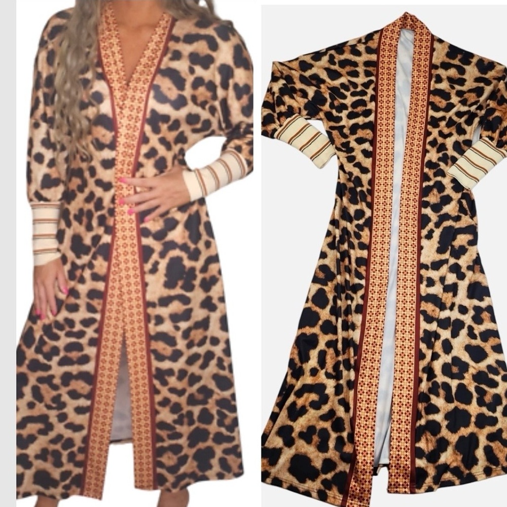 🐆🐆Leopard Print Maxi Cardigan/Kimono🐆🐆